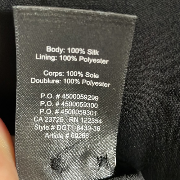 Aritzia babaton Bennet black silk dress in excellent condition - Picture 8 of 8